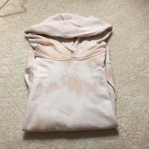 Pink and White Tiedye Hoodie
